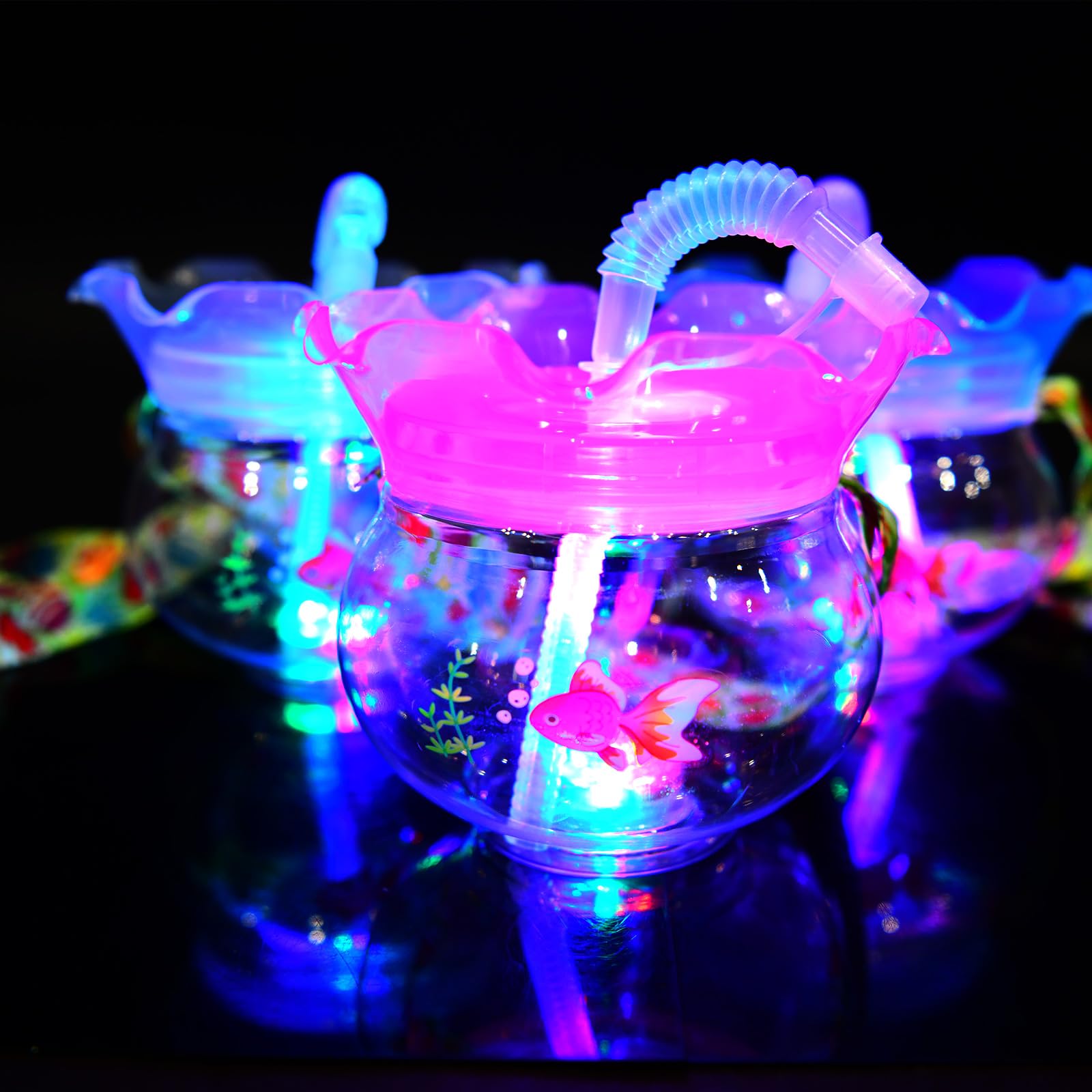光るボトル 豪華ランダム50個セット！お祭り・縁日・イベント用 Amazon.co.jp: 6個セット 光る 金魚鉢ボトル 500ml 大量 セット 祭り